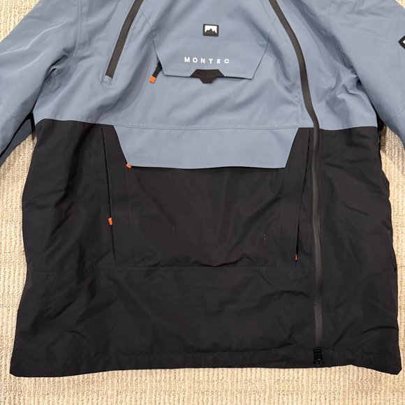 Montec Doom W Snowboard Ski Jacket Women Atlantic/Black XL US12 Side Zipper - Picture 4 of 12